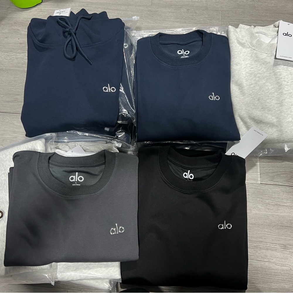 ALO sweater all sizes avail.